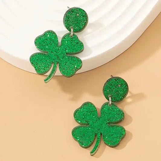 St. Paddy's Day Earrings - Lucky Clovers